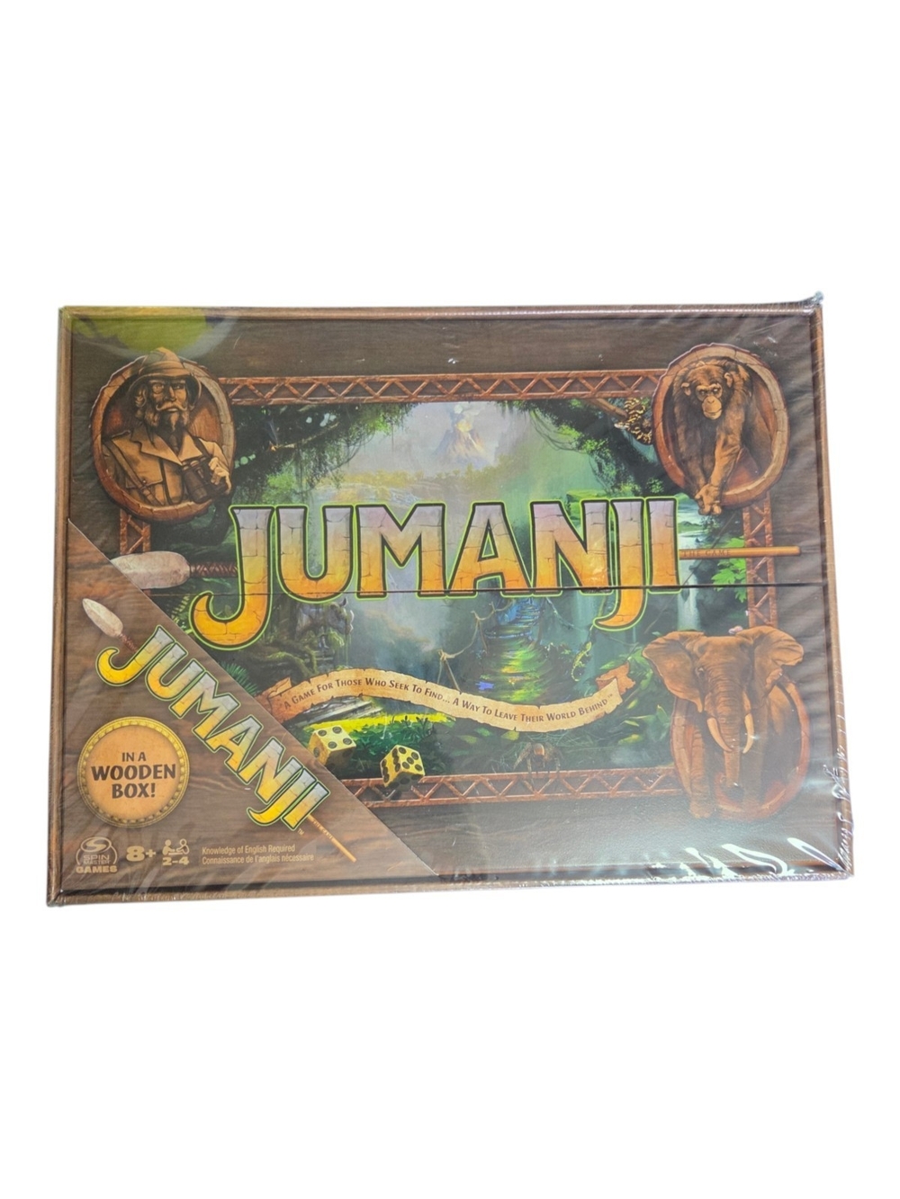 Jumanji Board Game In Original Wooden Box Sealed
